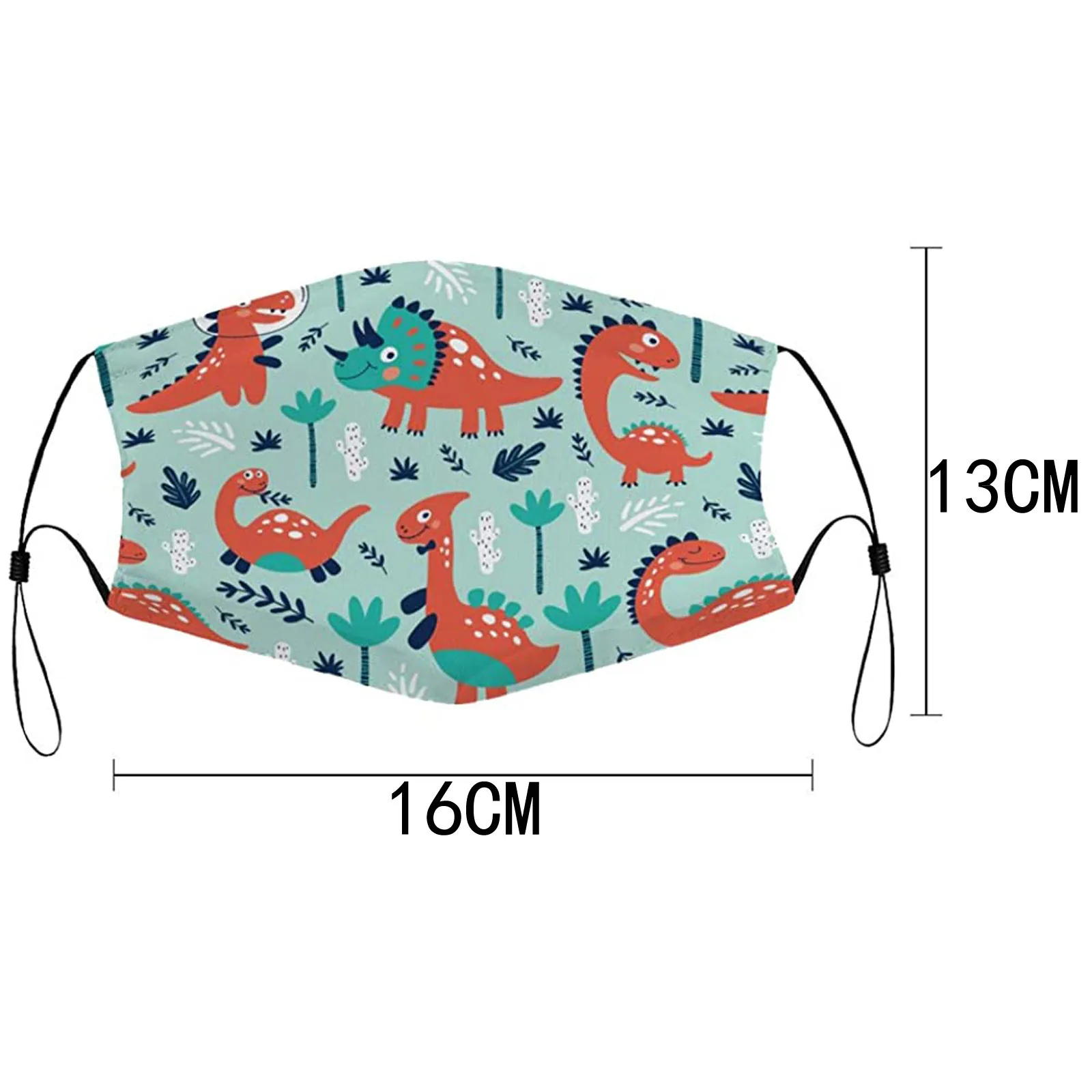 5 шт. Детские Многоразовые защитные маски для лица с мультяшным принтом |