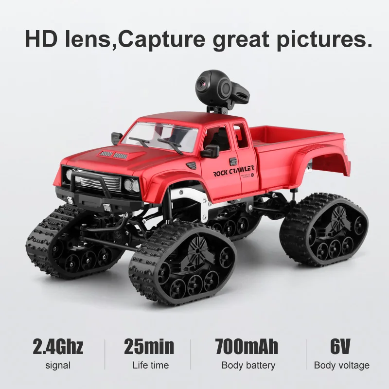 EBORUI FY002AB + WiFi RC грузовик 2 4 ГГц 1/16 4WD внедорожный пульт дистанционного управления