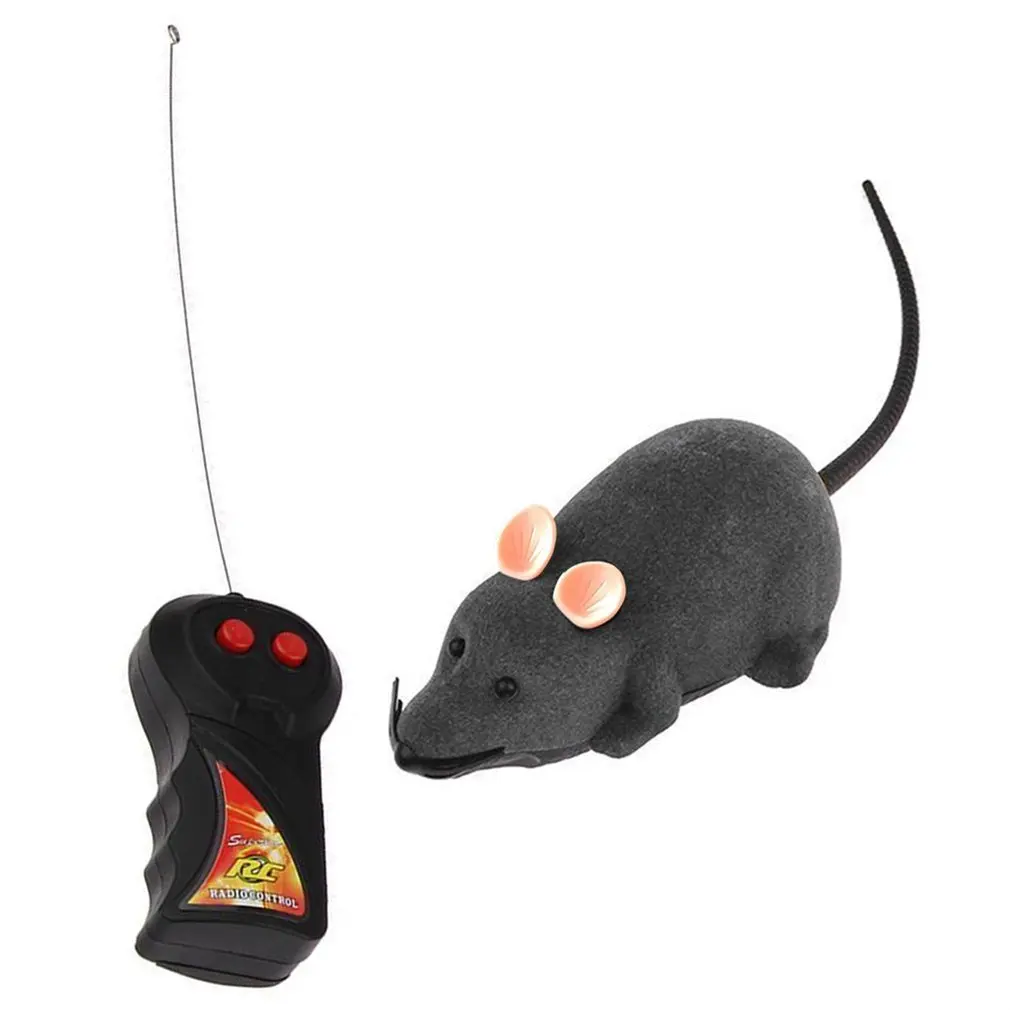 

OUTAD Electronic RC Mice Toy Pets Cat Toy Mouse Remote Control Rat Mouse Toy for Cat Pet Wireless Moving Mouse For Kids Toys