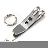 xtools edc mini clip flashlight clip money cash holder key chain clip with ring