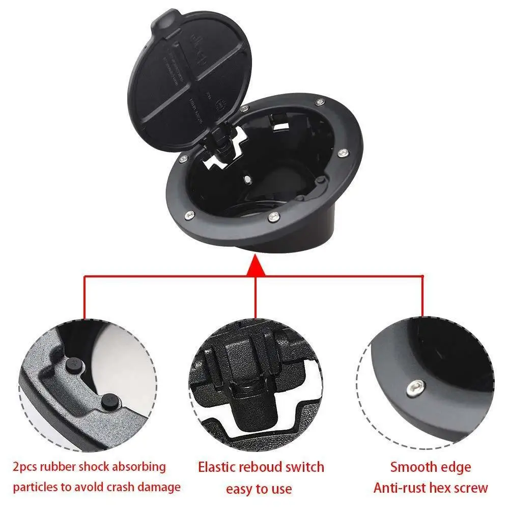 Топливный наполнитель крышка двери газовая Крышка для Jeep Wrangler JK Unlimited 2007 +