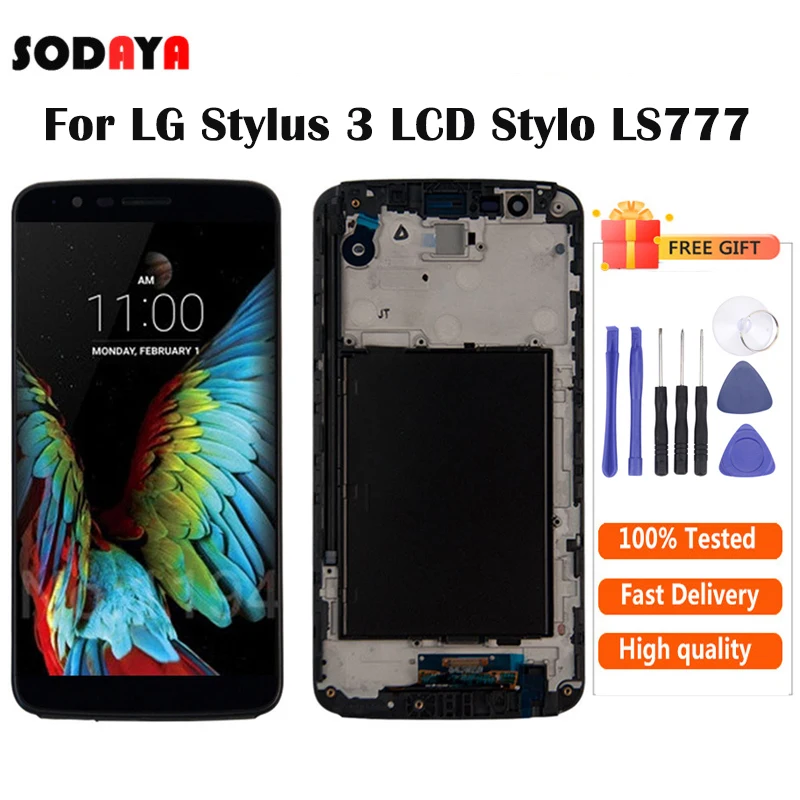 ЖК дисплей для LG Stylus 3 LS777 M400 M400DF M400N M400F M400Y с сенсорным стеклом дигитайзер в сборе
