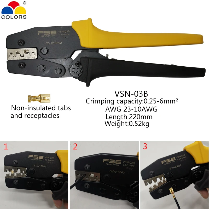 VSN высококачественные обжимные плоскогубцы высокоточные гольные/изолированные