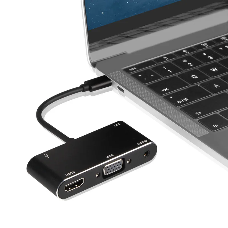 док станция с usb c на hdmi или vga док ст