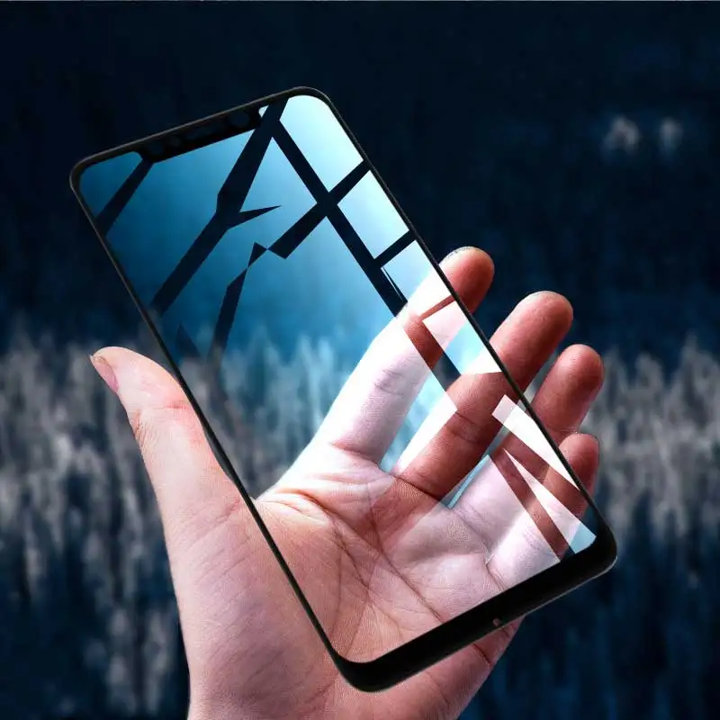 Для Xiaomi pocophone F1 закаленное стекло для Xiaomi pocophone F1 защита экрана полное покрытие Защитное стекло для poco f1 стекло