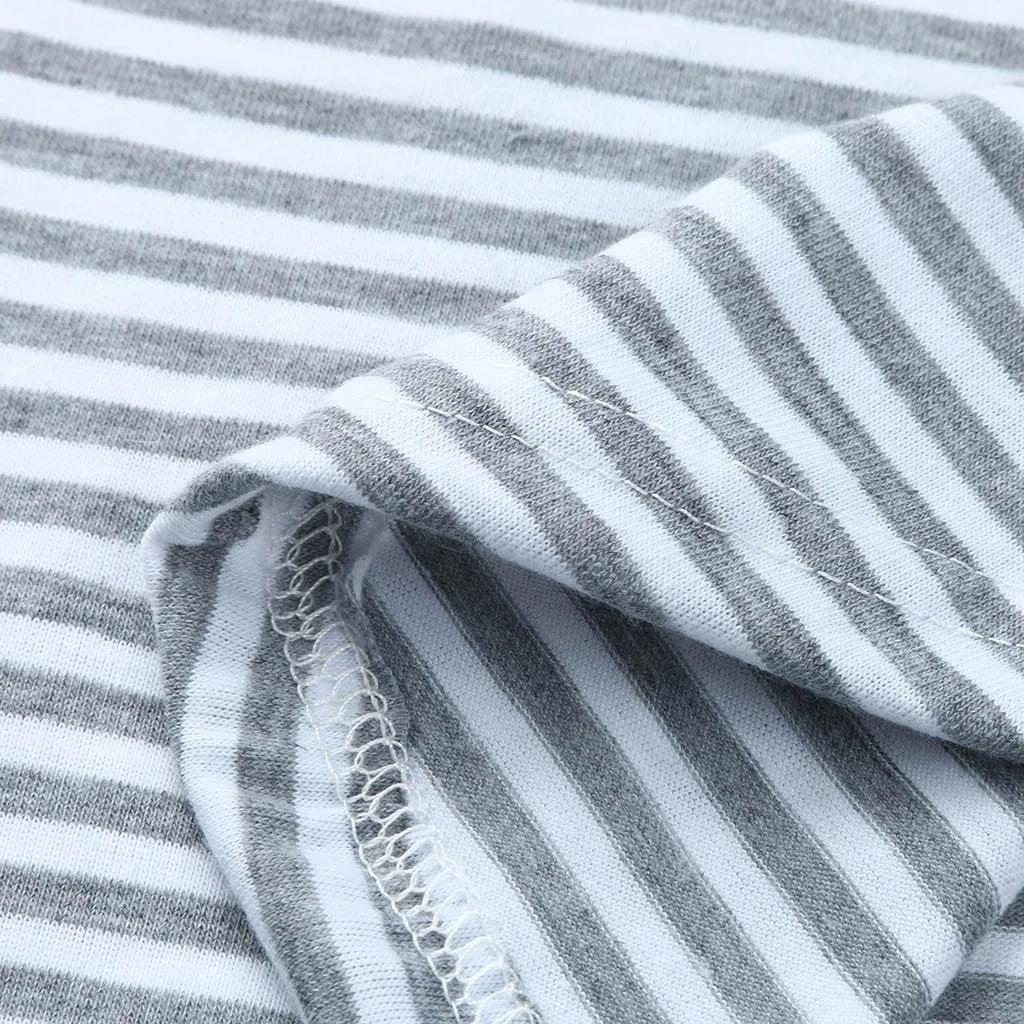 Женская одежда для беременных, ropa de mujer, одежда для мам, кормящих детей, без рукавов, полосатая блузка, одежда для грудного вскармливания