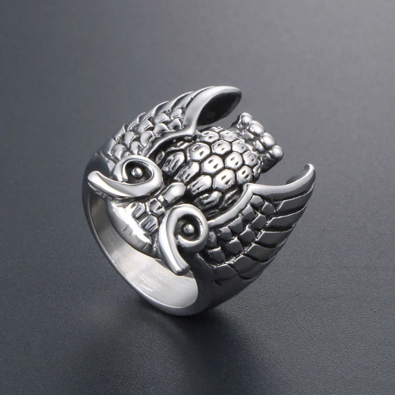 Кольцо Hemiston мужское из титановой стали готическое кольцо в стиле панк/хип хоп с