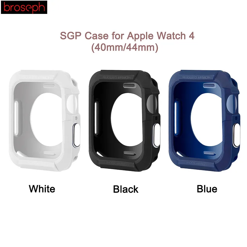 SGP ТПУ защитный чехол для Apple Watch 4 band 40 мм 44 мм ударопрочный корпус корпуса КОРПУСА ДЛЯ iwatch 4 band