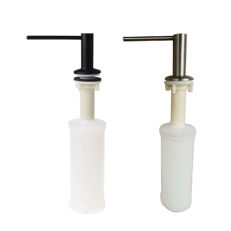 

Stainless Steel Sink Liquid Soap Dispenser Press-push Type Detergent Bottle