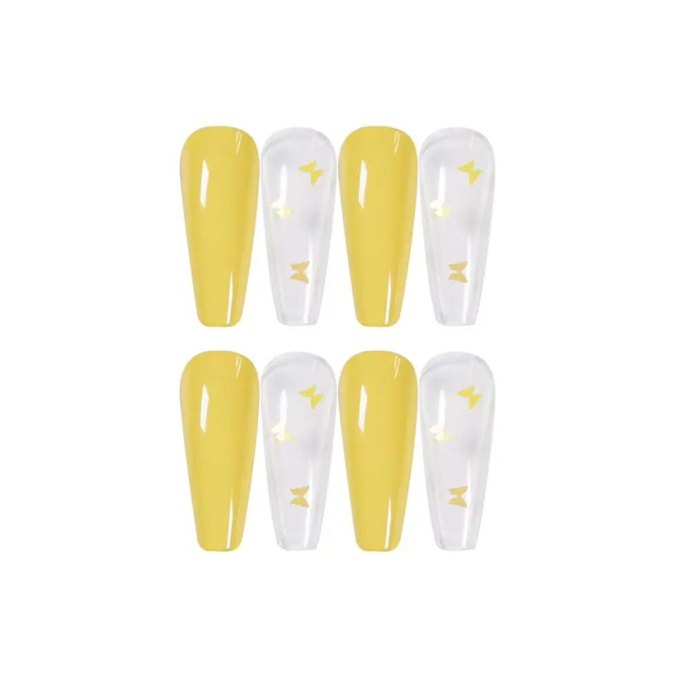 

Professional fake nails overhead with glue coffin artificial nails tips with designs press on nail false nails set nail art tool