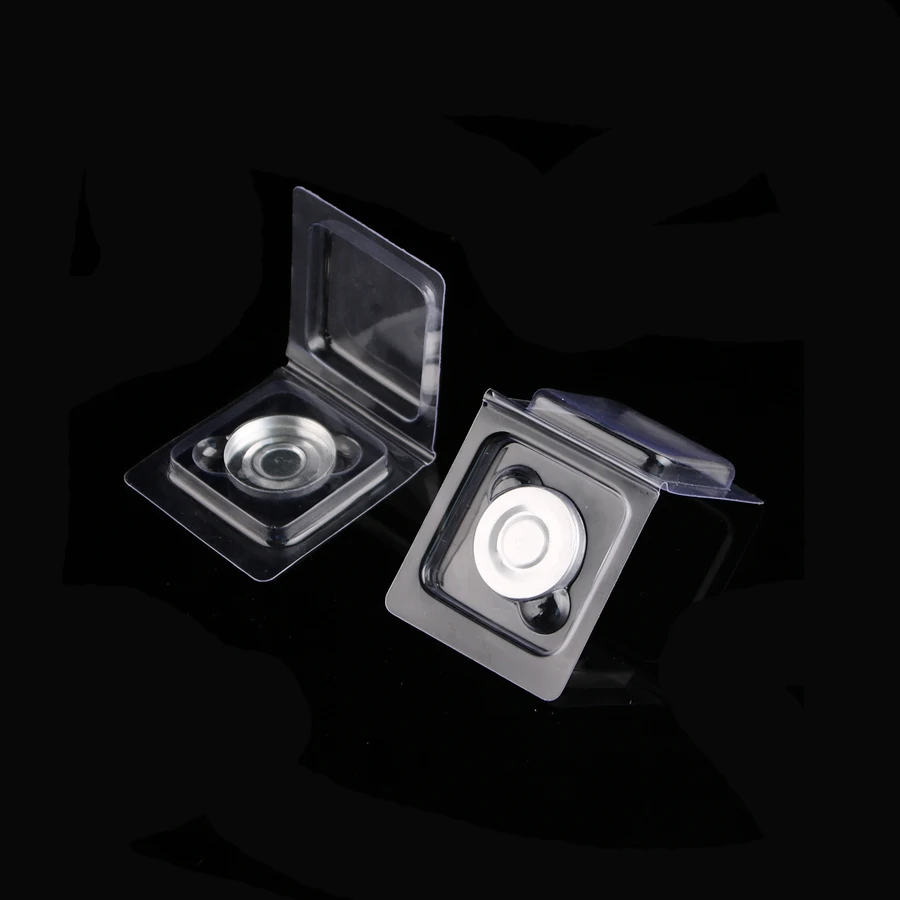 ПВХ раскладушка Пластик блистер палитры теней для век Пресс кастрюли тени