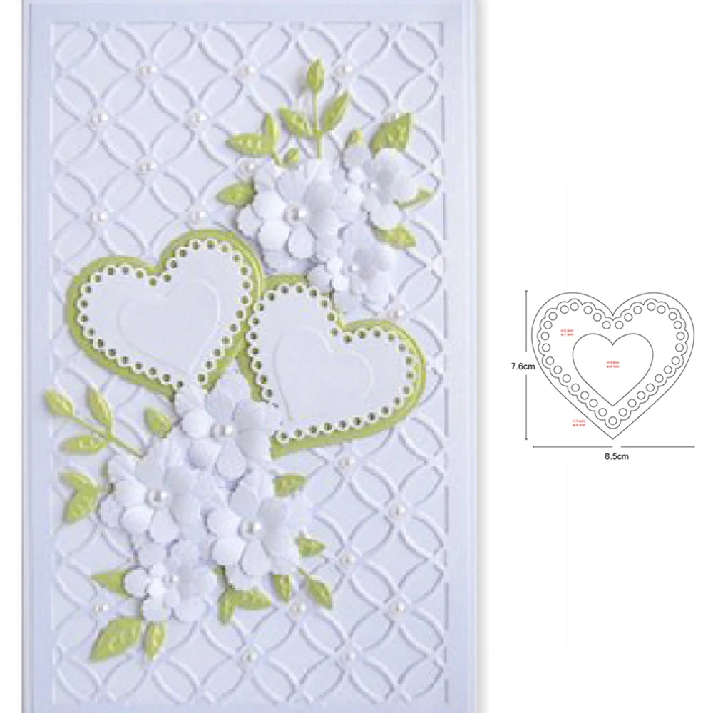 

metal cutting dies layer heart frame 2020 new cut die mold Scrapbook paper craft knife mould blade punch stencils dies