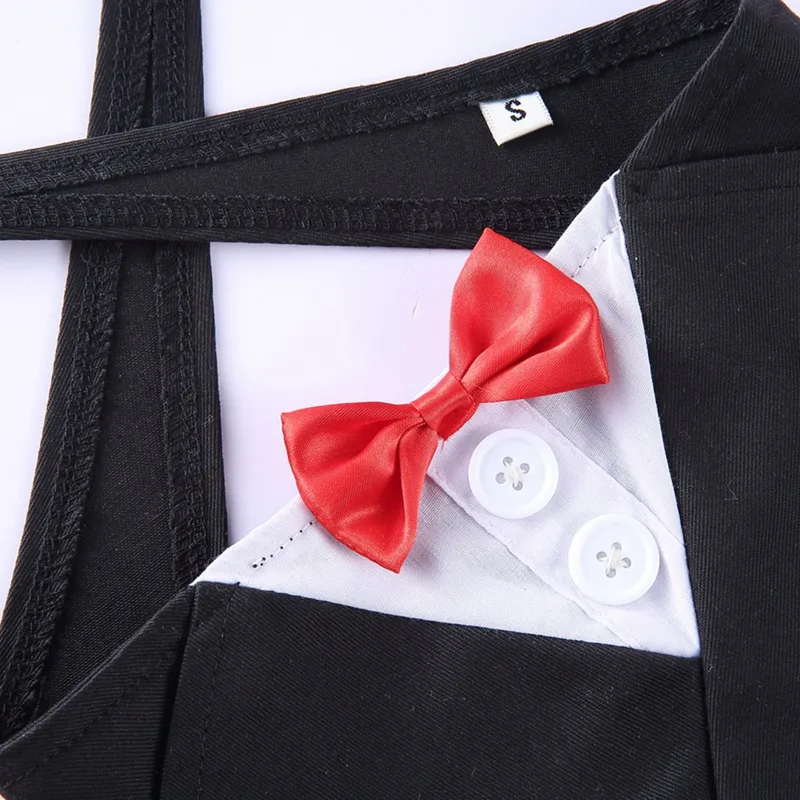 Бандана Кошечка для питомца собаки джентльмена воротник с галстуком бабочкой