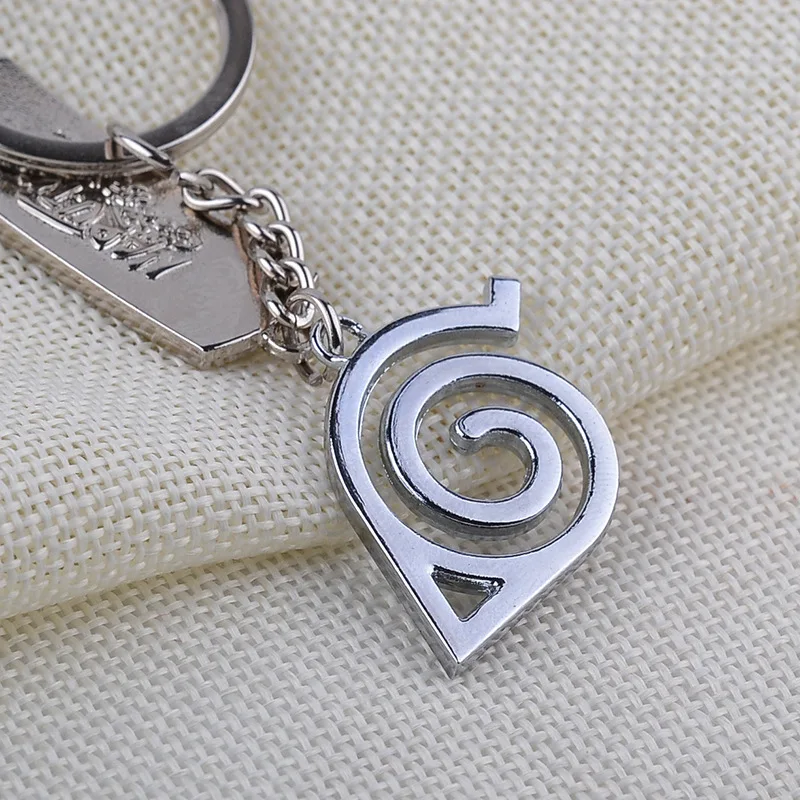 Брелки для ключей Наруто мужчин и женщин круглые украшения в готическом стиле