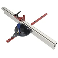 woodworking t track push ruler guide angle miter gauge tenon fence routersaw table 450mm mortise tenon and chute stopper