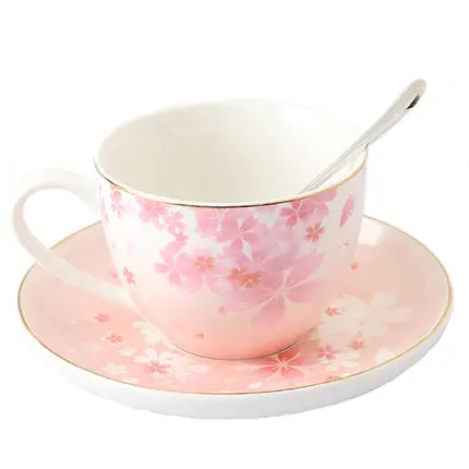 Японский Чай чашки днем чашка керамики небольшой латте блюдце Кофе кружка ложка