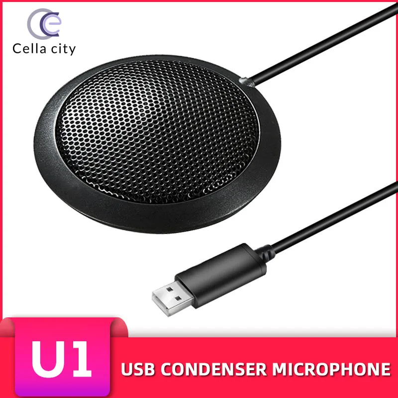 Профессиональный USB конденсаторный микрофон CELLA CITY для ПК игр прямых трансляций