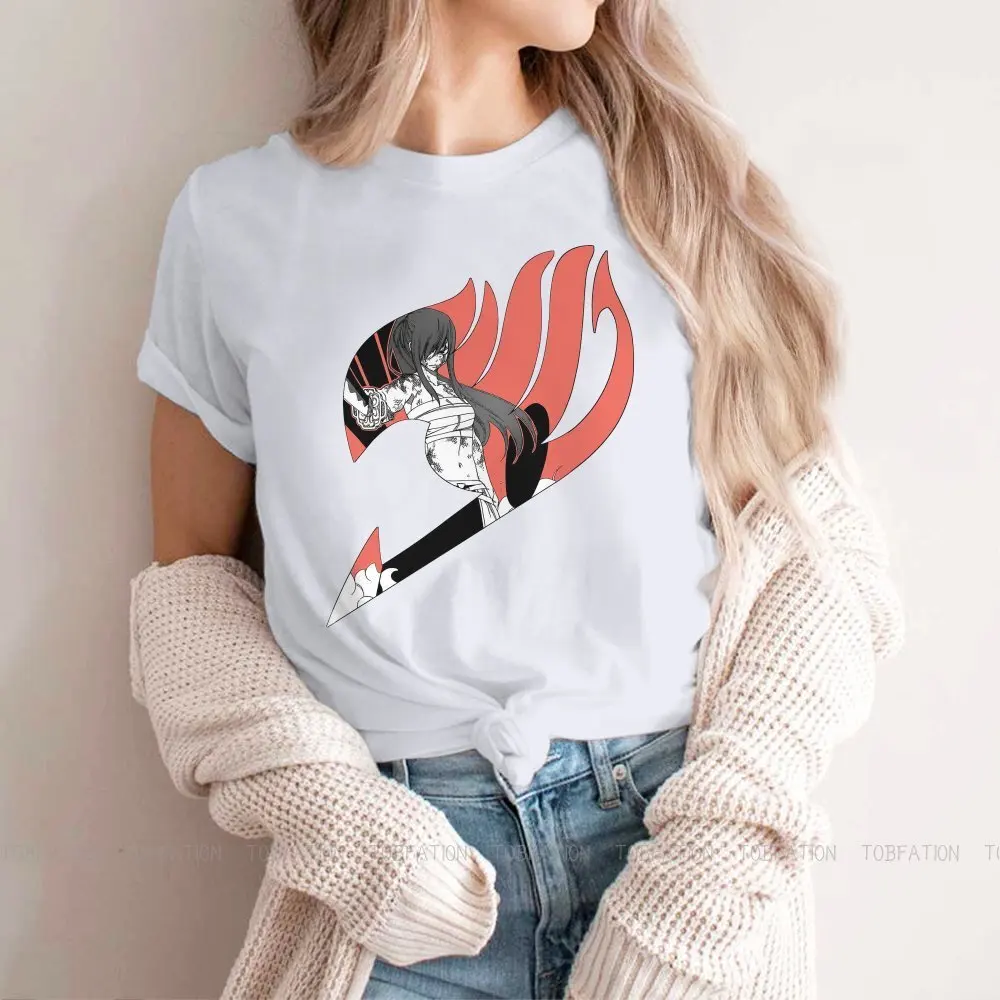 

Natsu Fairy Tail Anime Lucy Happy Women T Shirt Erza Scarlet Female Tops Harajuku Kawaii Tees Ladies 5XL Cotton Tshirt
