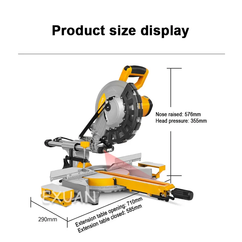 Автомат для резки стенда/10 дюймов Электрический древесины Алюминий Пластик