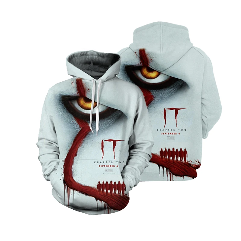 

2021 Fashion Men's Hoodie Dark 3D Printed Hoodie Beast Harajuku Street Unisex Casual Jacket Sportswear