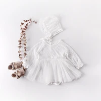 milancel 2021 autumn baby clothes girls bodysuit long sleeve newborn outfits korean infsnt outwear with hat