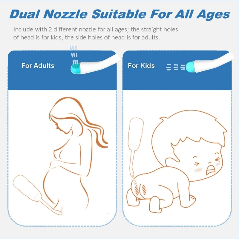 

Portable Hand Press Bidet Cleaner Outdoor Bottle Packets Body Flusher Washing 449C