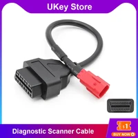 hot sale obd 16pin to 6 pin for honda motorcycle 6 pin cable auto diagnostic scanner adapter cable diagnostic connector
