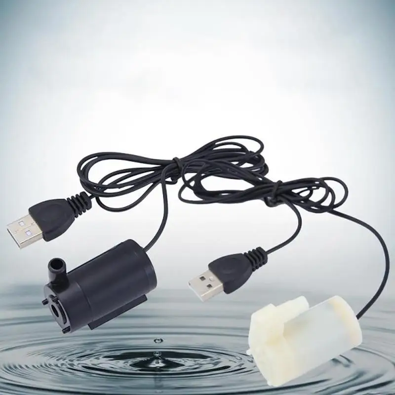Малошумный USB насос с бесщеточным двигателем DC 5 В 120 л/ч погружной водяной микро