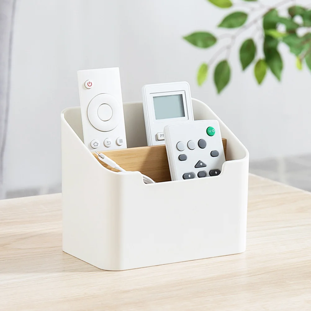 

Simple Desk Office Storage Rack Desktop Pencil Remote Control Debris Stationery Household Living Room Supplies Home Organizer