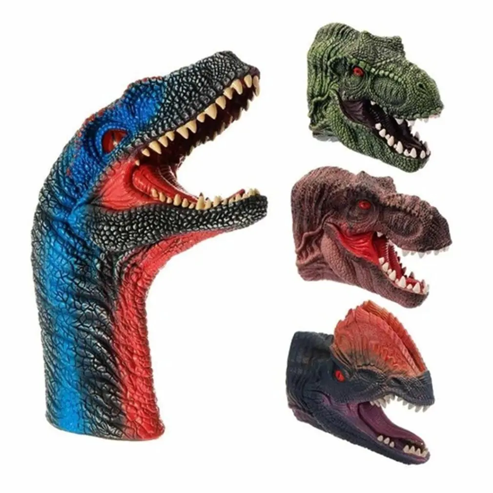 

Soft Dinosaur Hand Puppet Tyrannosaurus Rex Head Hand Puppet Figure Gloves Toys Children Role Play Gift