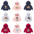 Осенне-зимняя Новинка, одежда Диснея, Белоснежка, Микки Маус, Детская толстовка с капюшоном для девочек с мультяшным рисунком, свитшот, топы, одежда для маленьких мальчиков, женская