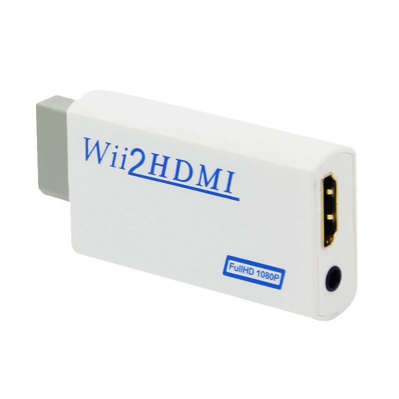 Адаптер AMKLE Wii в HDMI совместимый преобразователь с поддержкой FullHD 720P 1080P 3 5 мм аудио