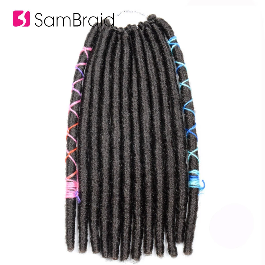 SAMBRAID прямо искусственные локоны в стиле Crochet волосы 14 дюймов 12 шт./пакет крючком
