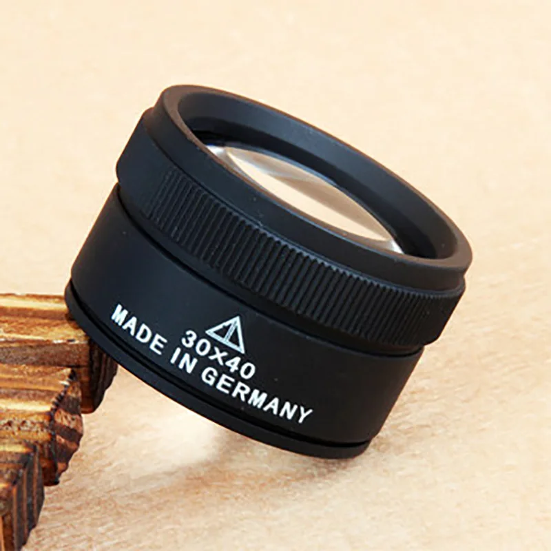 Лупа 30x40 мм премиум-класса увеличительное стекло петля для объектива микроскоп
