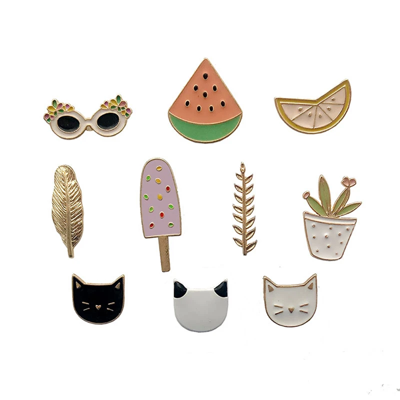 Модные романтичные французские заколки для лацканов эмалированный значок