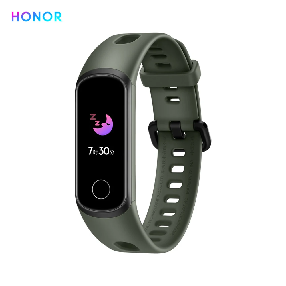 green band 5i Huawei Honor Band 4 Band 5 умный Браслет Globle Версия 50m водонепроницаемый фитнес-трекер монитор сердечного ритма во время сна Smart Wirstband - Цвет: green band 5i