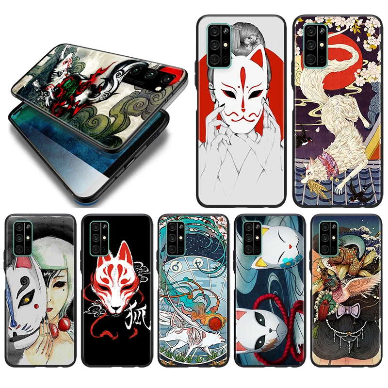 

Soft TPU Cover Japanese Style Anime For Honor View 20 10X 10i 10 X10 9N 9X 9C 9A 9S 9 V9 Lite Pro 5G Black Phone Case