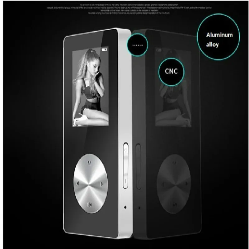 Bluetooth mp4 плеер полностью металлический Hifi музыкальный плеер, MP4 плеер bluetooth с динамиком манжета браслет Запись видео часы