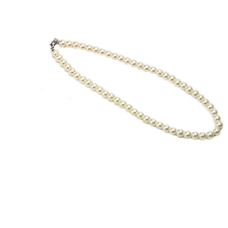 Жемчужные ожерелья для женщин цепь с искусственным жемчугом ожерелье колье