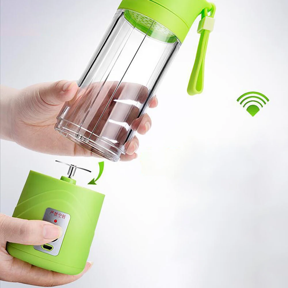 400 мл портативная перезаряжаемая через USB электрическая соковыжималка блендер