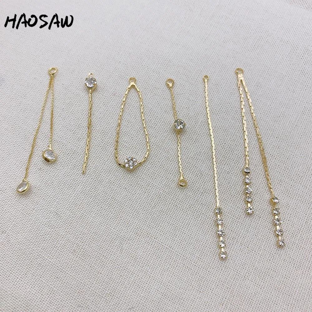 HAOSAW Choose 4 шт./лот ювелирные аксессуары/дизайн цепи/подвески из фианита/подлинное