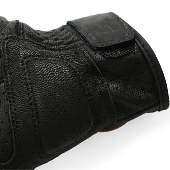 

Motorcycle Gloves Perforated Real Leather Motocross Gloves Outdoor Sport Off-Road Gear Motorbike Gloves Wearable Anti-Fall