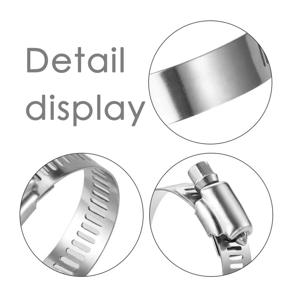 Хомут для шланга из нержавеющей стали регулируемый диапазон 13 19 мм Червячная