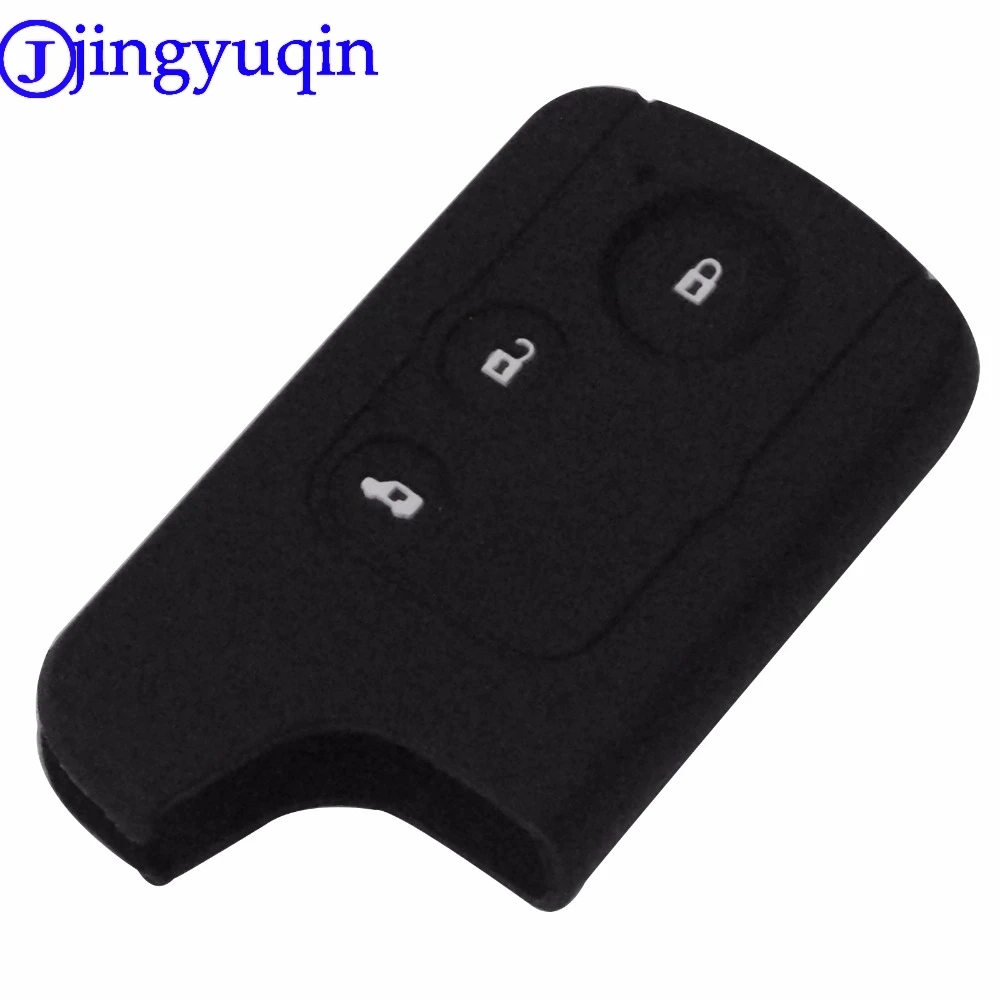 

jingyuqin Silicone Car Key Case Cover For honda 3 Buttons Remote Smart Key Case