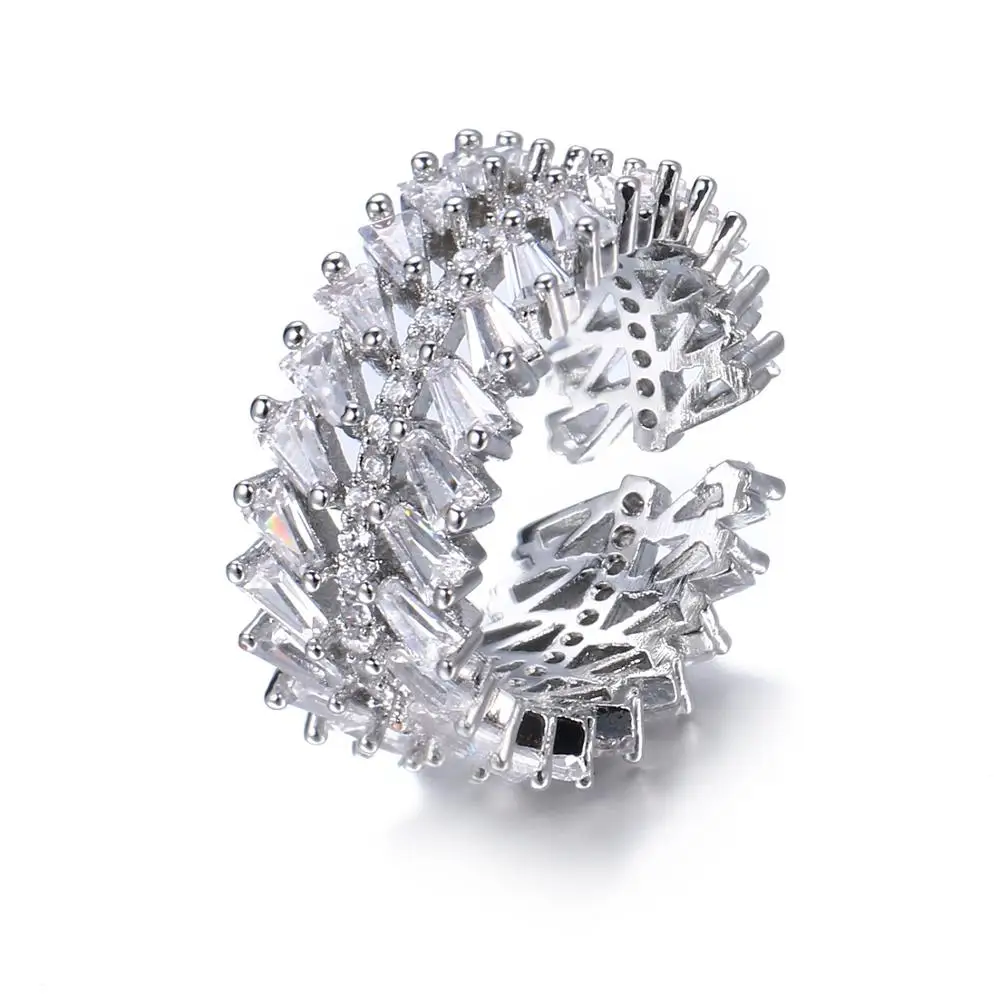 Женское регулируемое кольцо Bettyue очаровательное из кубического циркония три