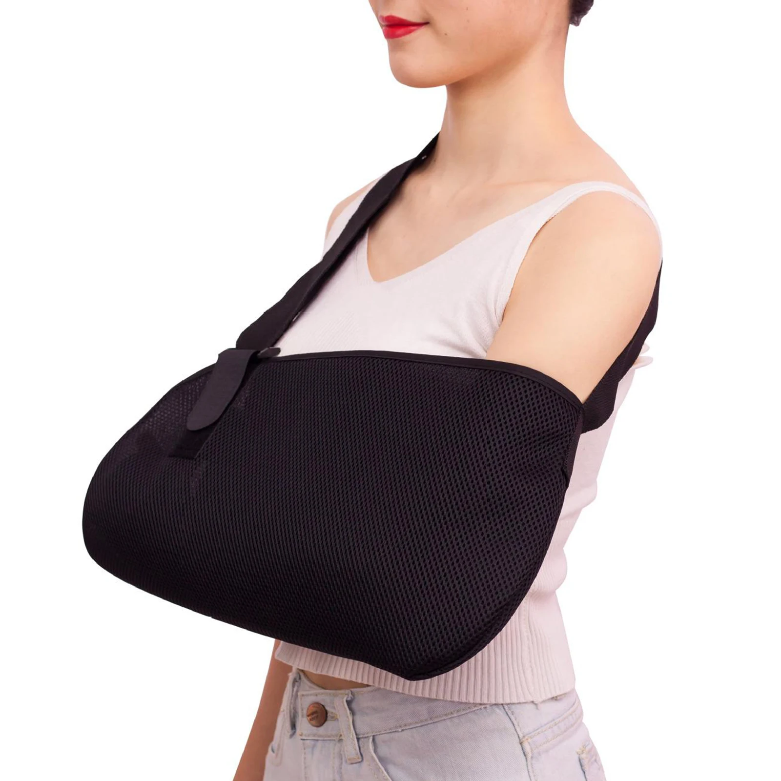 

Breathable Left Or Right Shoulder Sling Arm Hand Sling Belt Stabilize Arm
