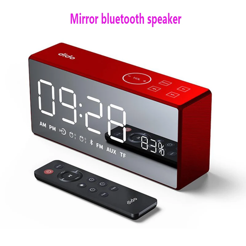Новинка Беспроводная зеркальная Bluetooth Колонка Мини динамик с радио пульт