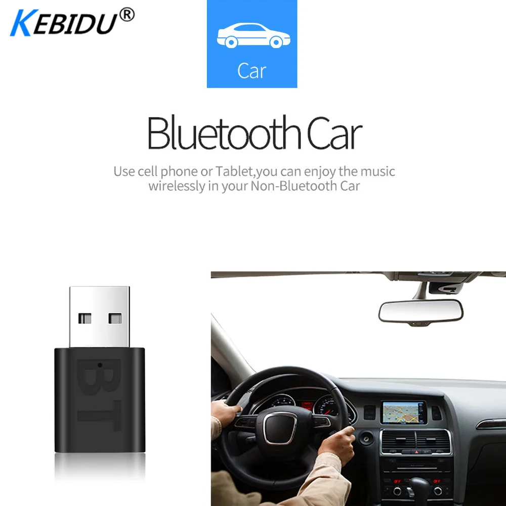 Беспроводной Bluetooth 5 0 приемник USB 3 мм разъем AUX автомобильный стерео аудио адаптер