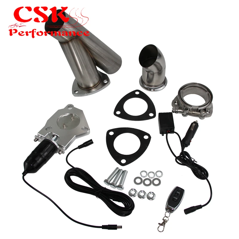 Двойной выхлопной выпускной клапан Catback вырез система E-Cut клапанов комплект