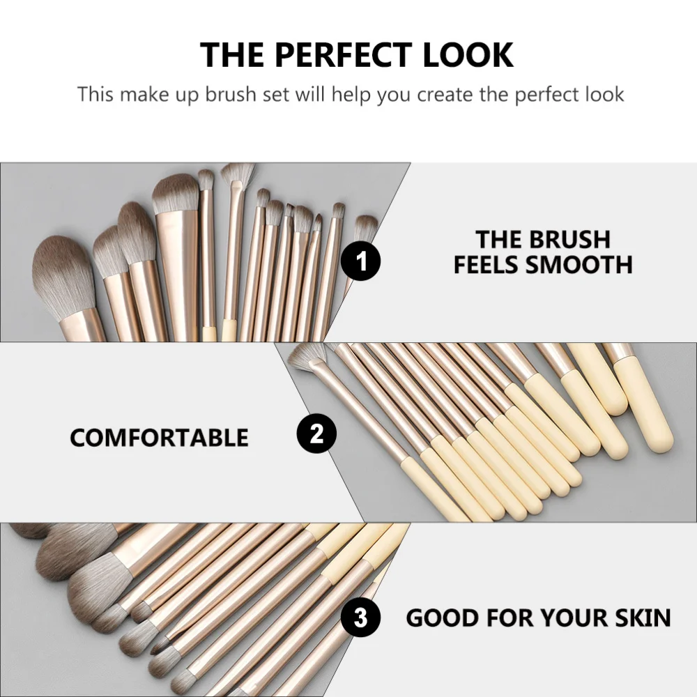 

13pcs Creativer Brushes Cosmetic Brushes Eyelash Brushes for